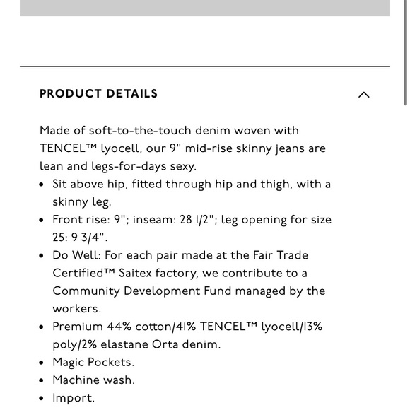 Madewell skinny jeans in lunar: tencil denim - Picture 7 of 8